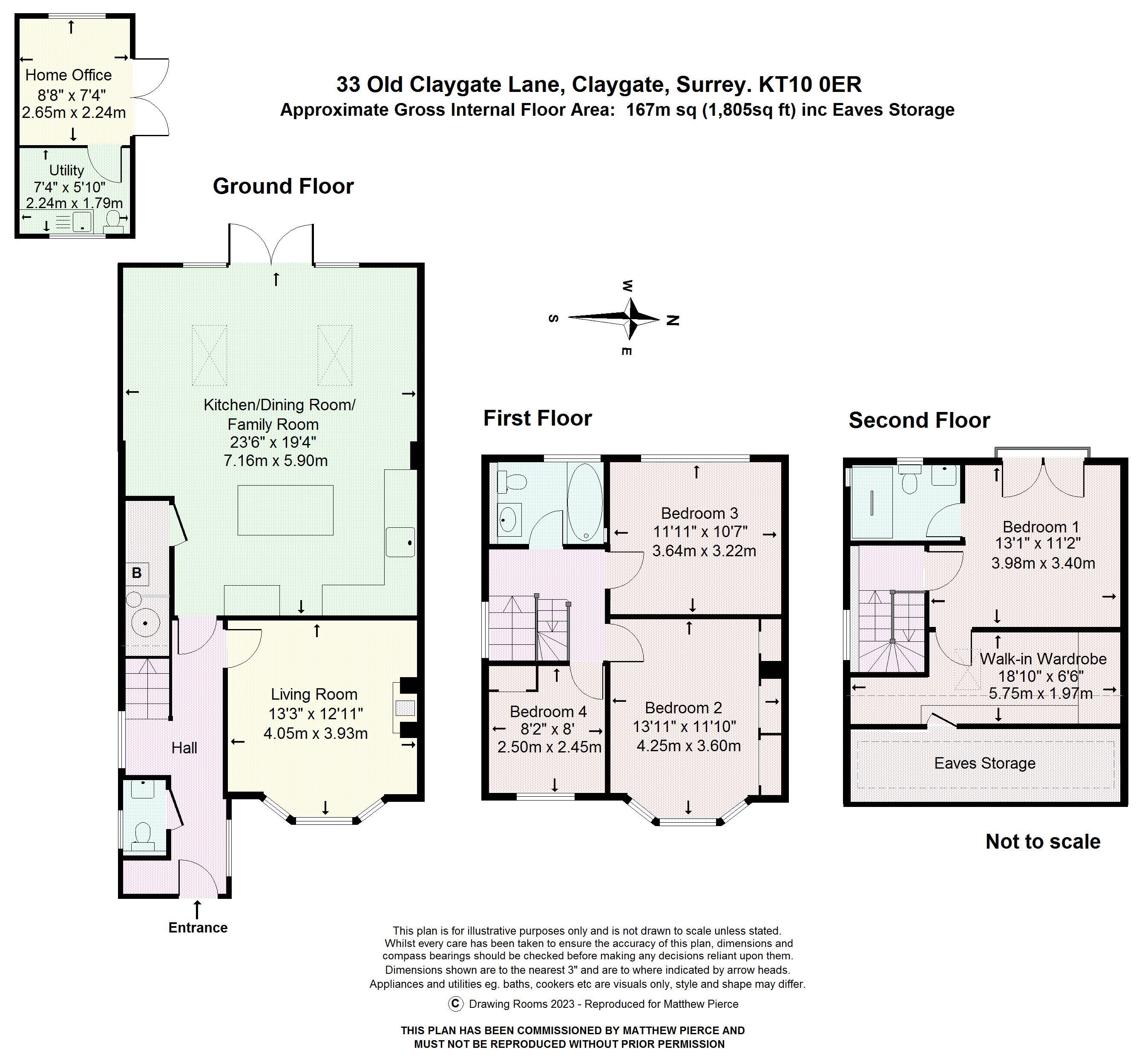 Floorplans For Old Claygate Lane, Claygate