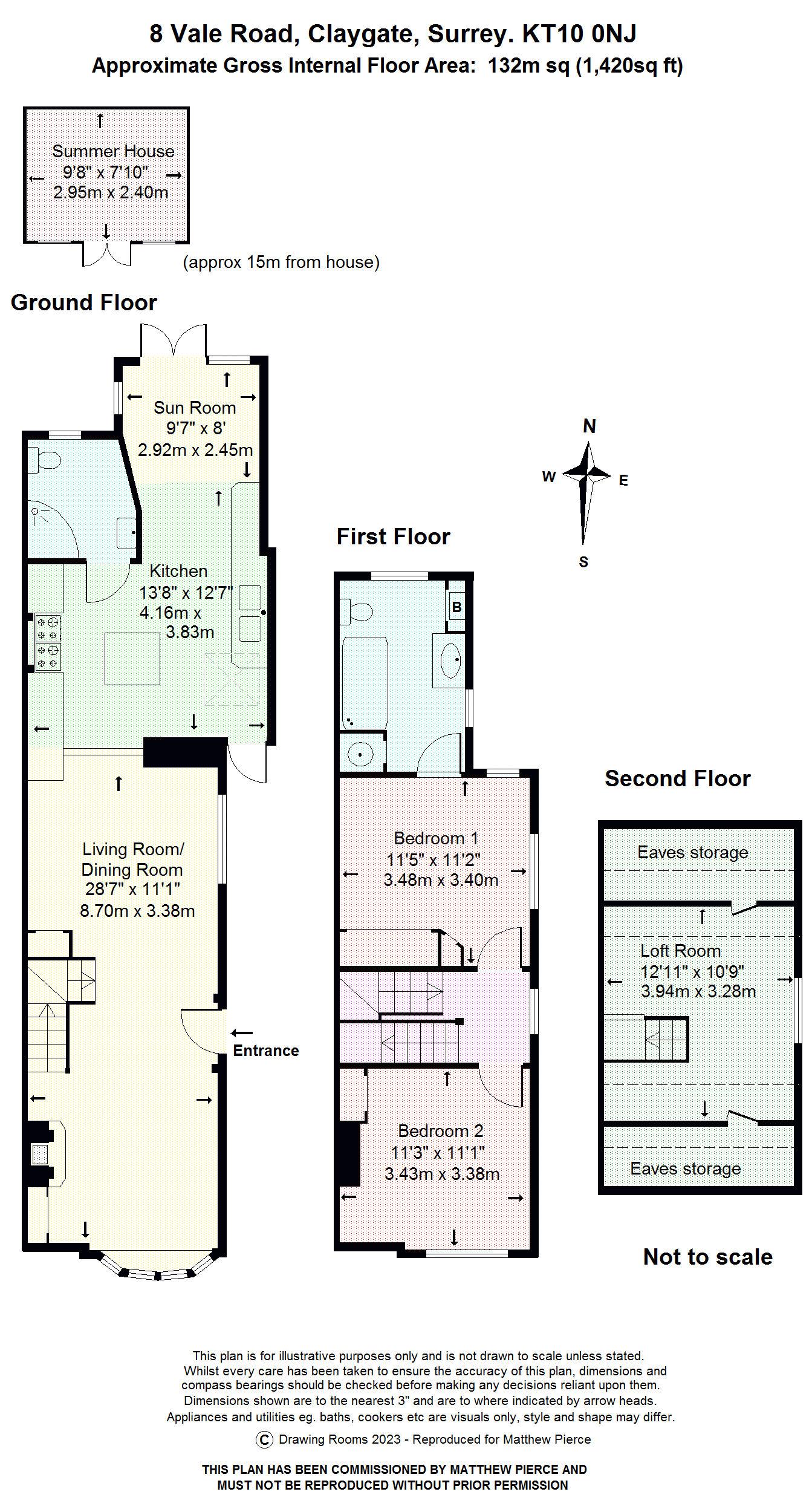 Floorplans For Vale Road, Claygate