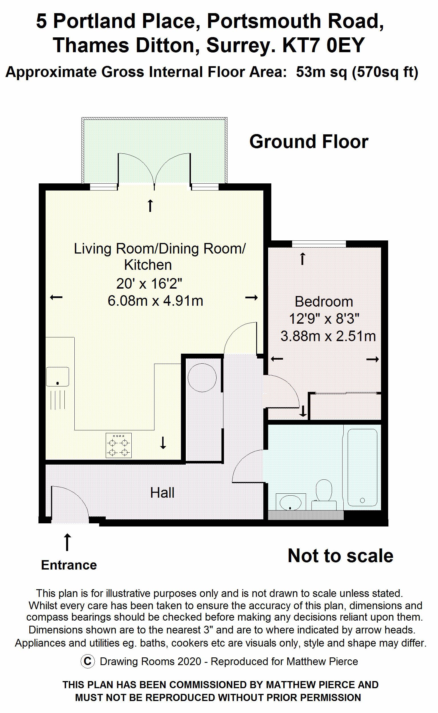 Floorplans For Portsmouth Road, Thames Ditton