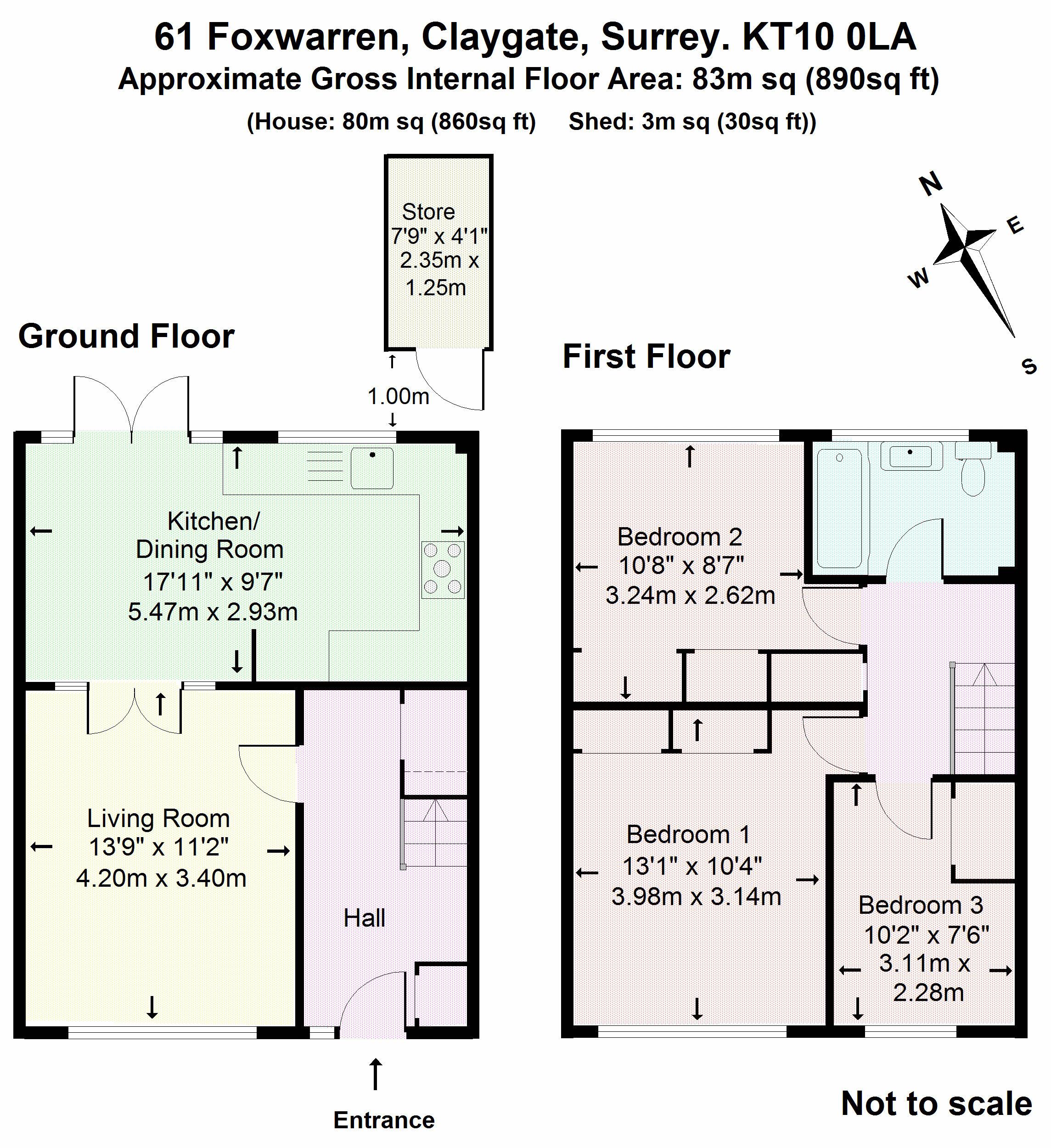 Floorplans For Foxwarren, Claygate
