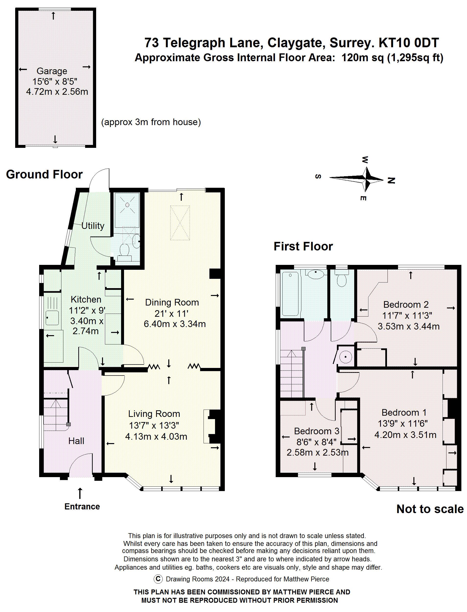 Floorplans For Telegraph Lane, Claygate