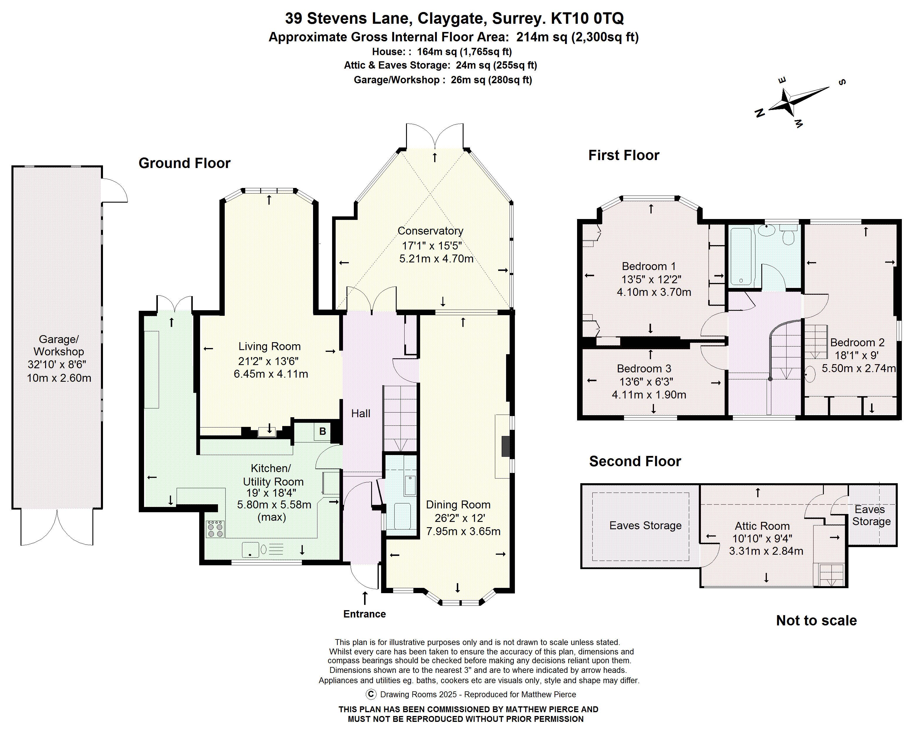 Floorplans For Stevens Lane, Esher
