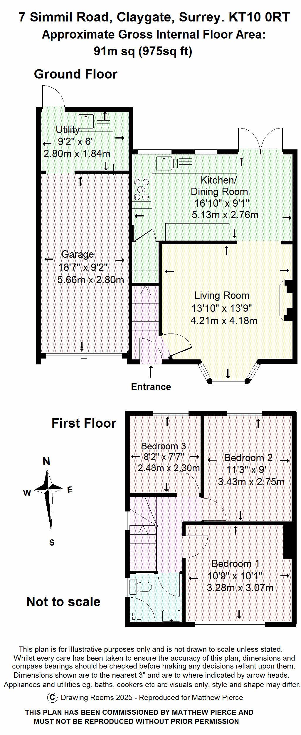 Floorplans For Simmil Road, Esher
