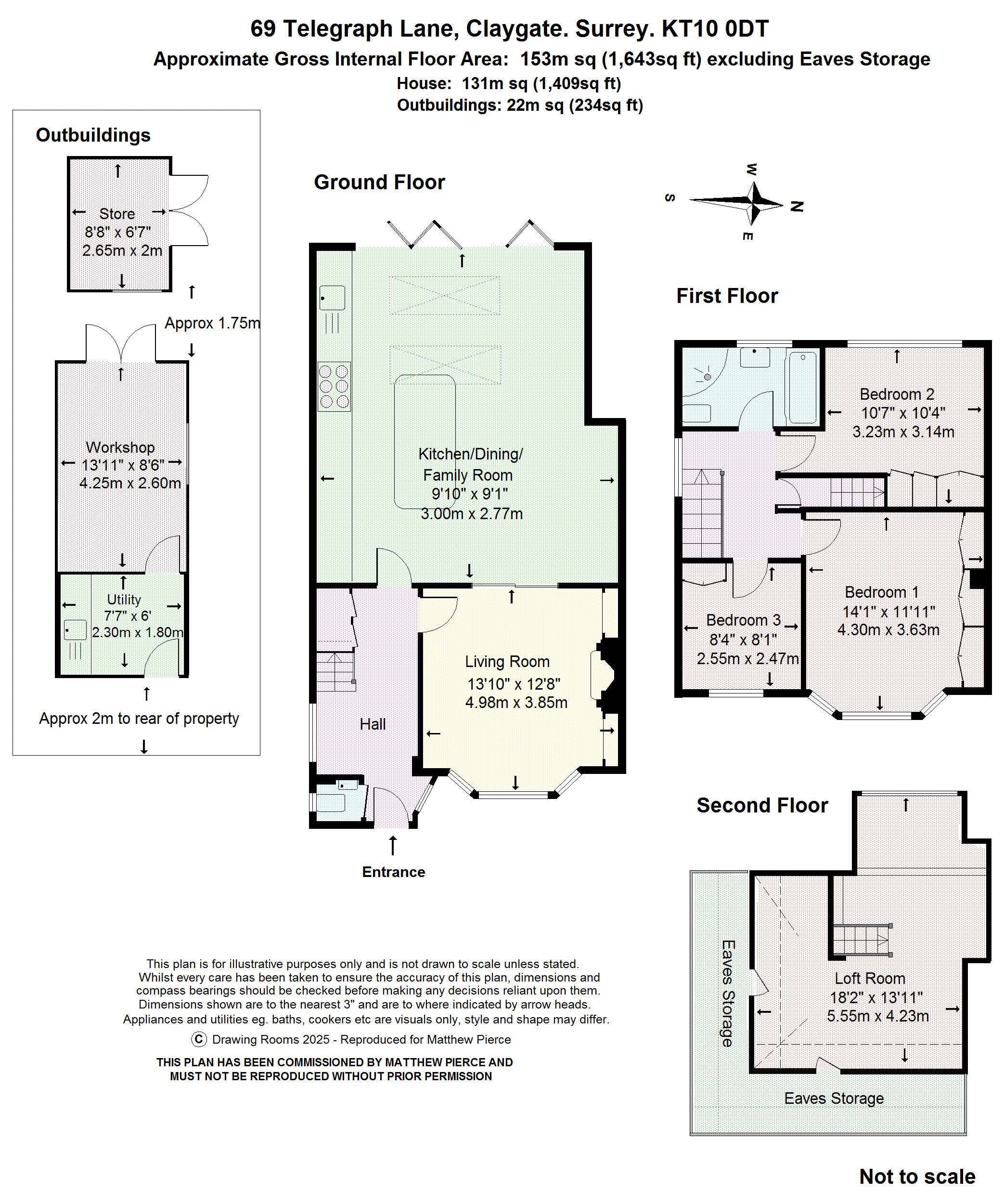 Floorplans For Telegraph Lane, Esher