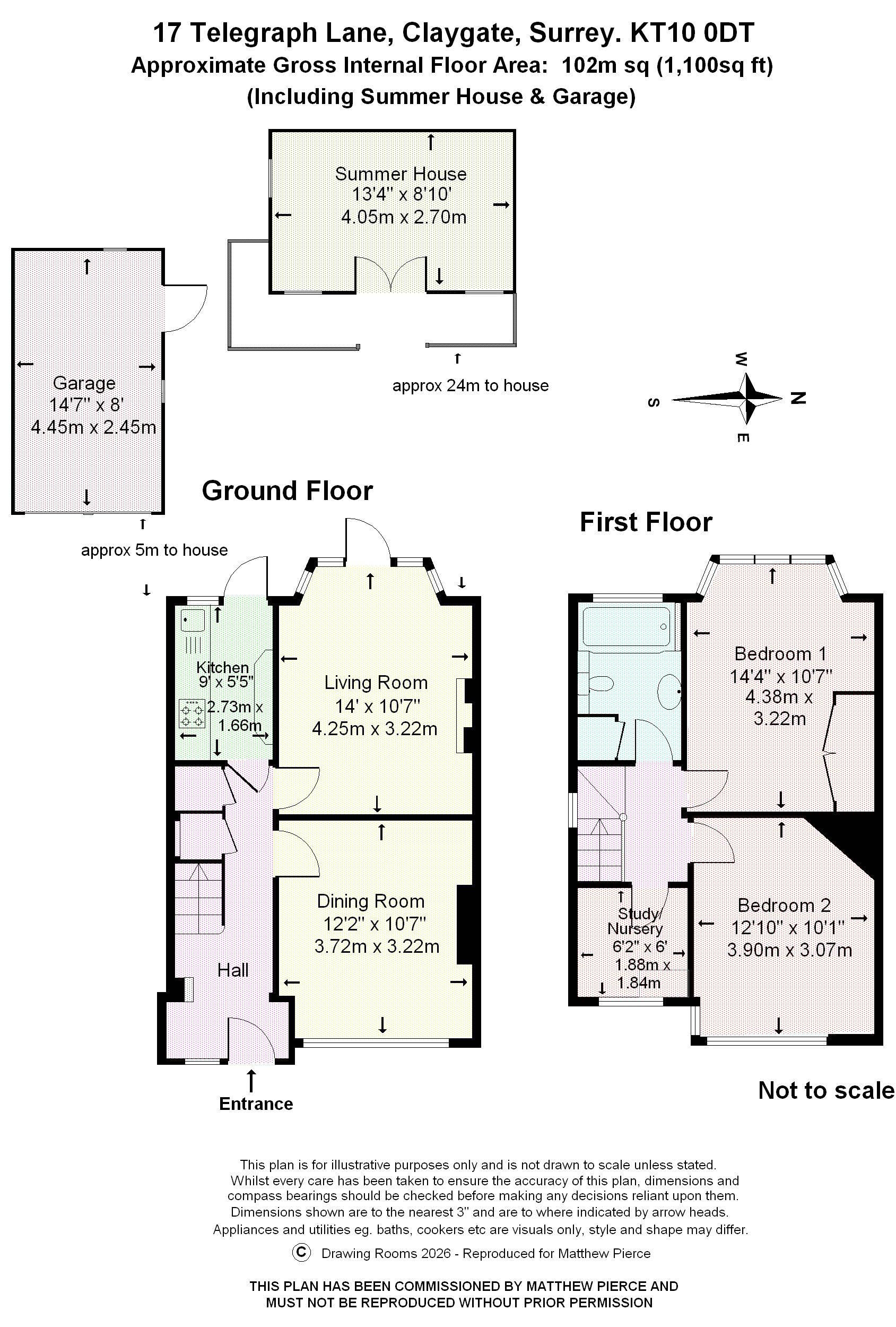 Floorplans For Telegraph Lane, Esher