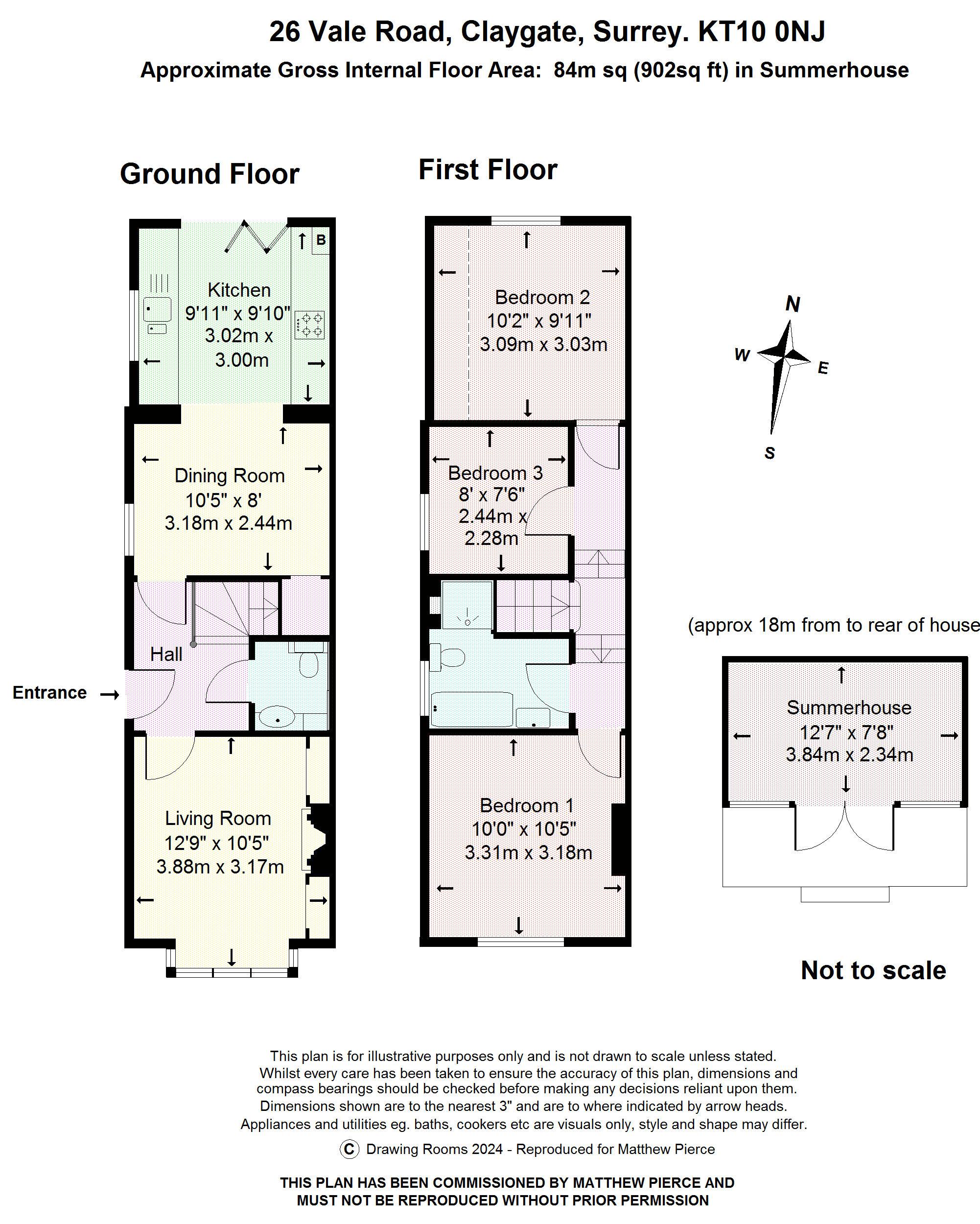 Floorplans For Vale Road, Claygate