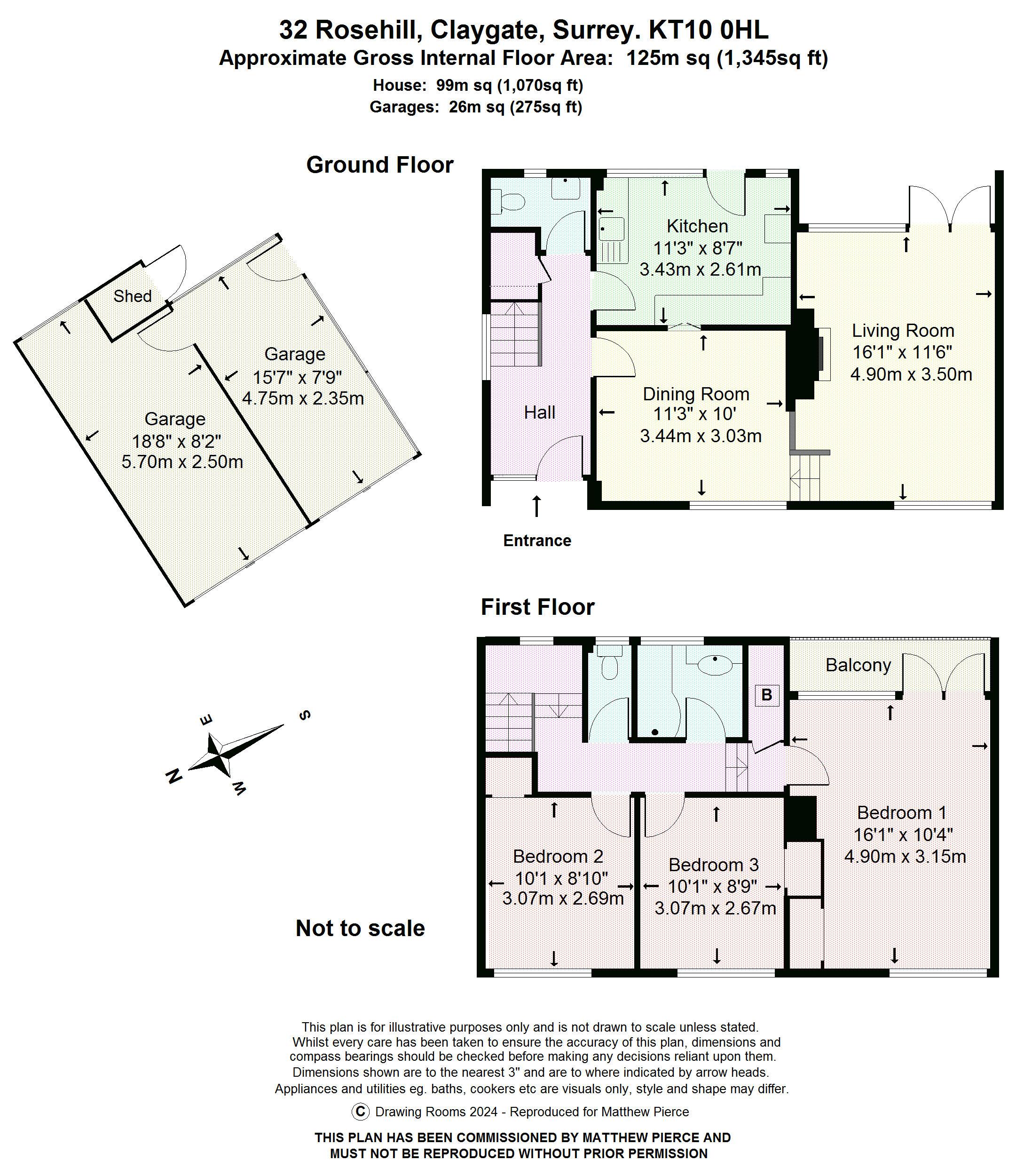 Floorplans For Rosehill, Claygate