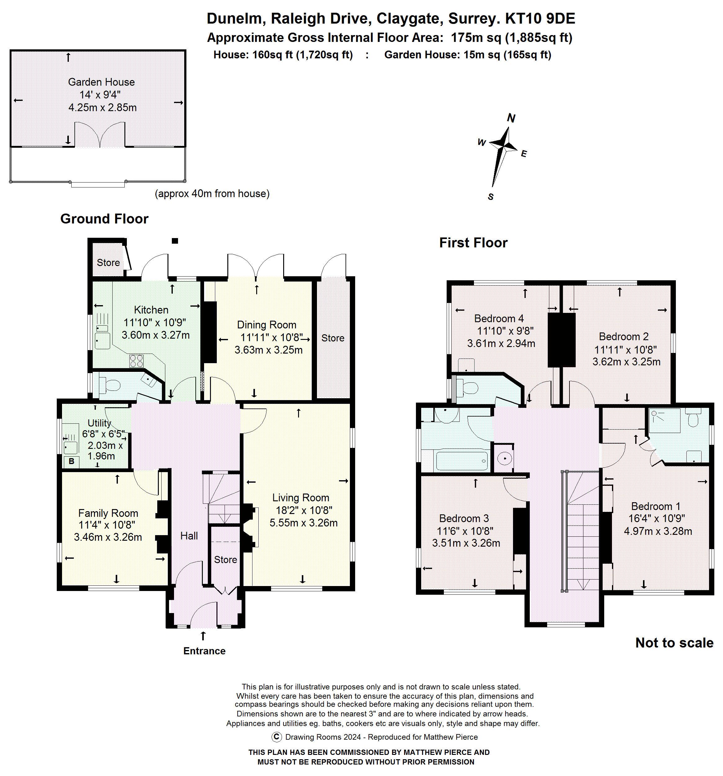 Floorplans For Raleigh Drive, Claygate