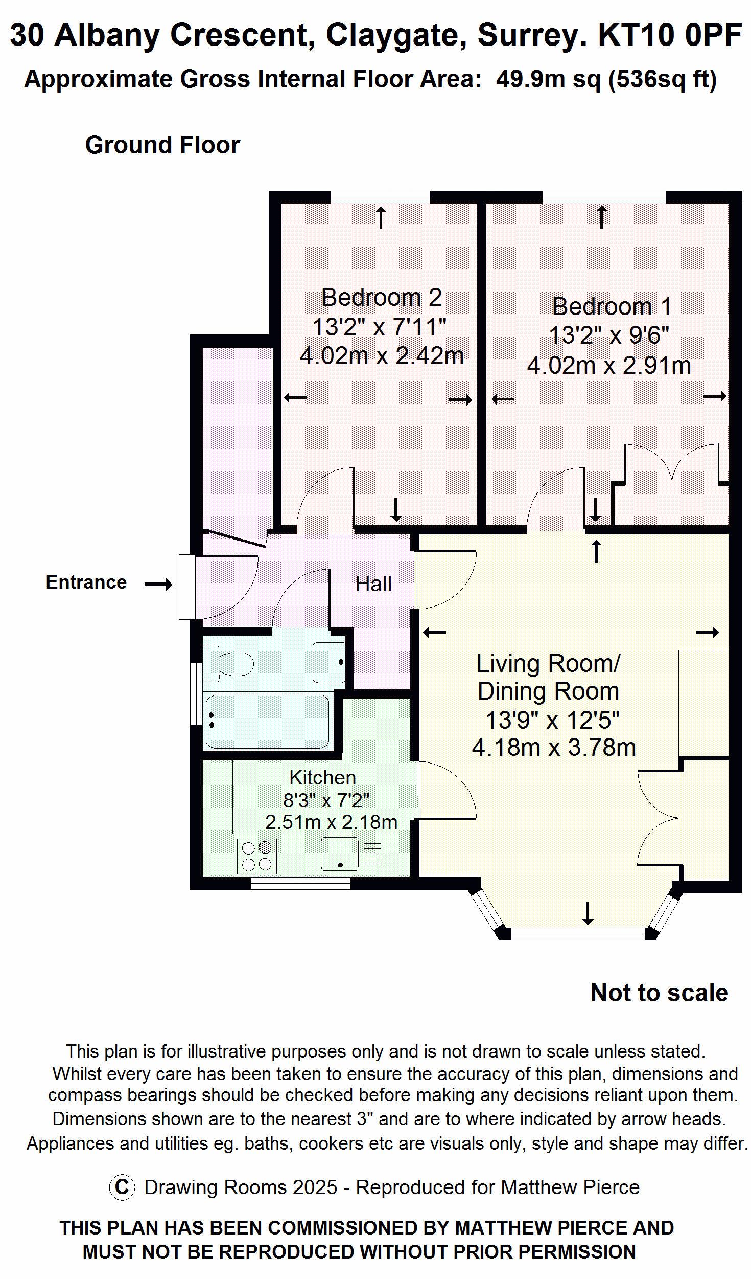 Floorplans For Albany Crescent, Esher