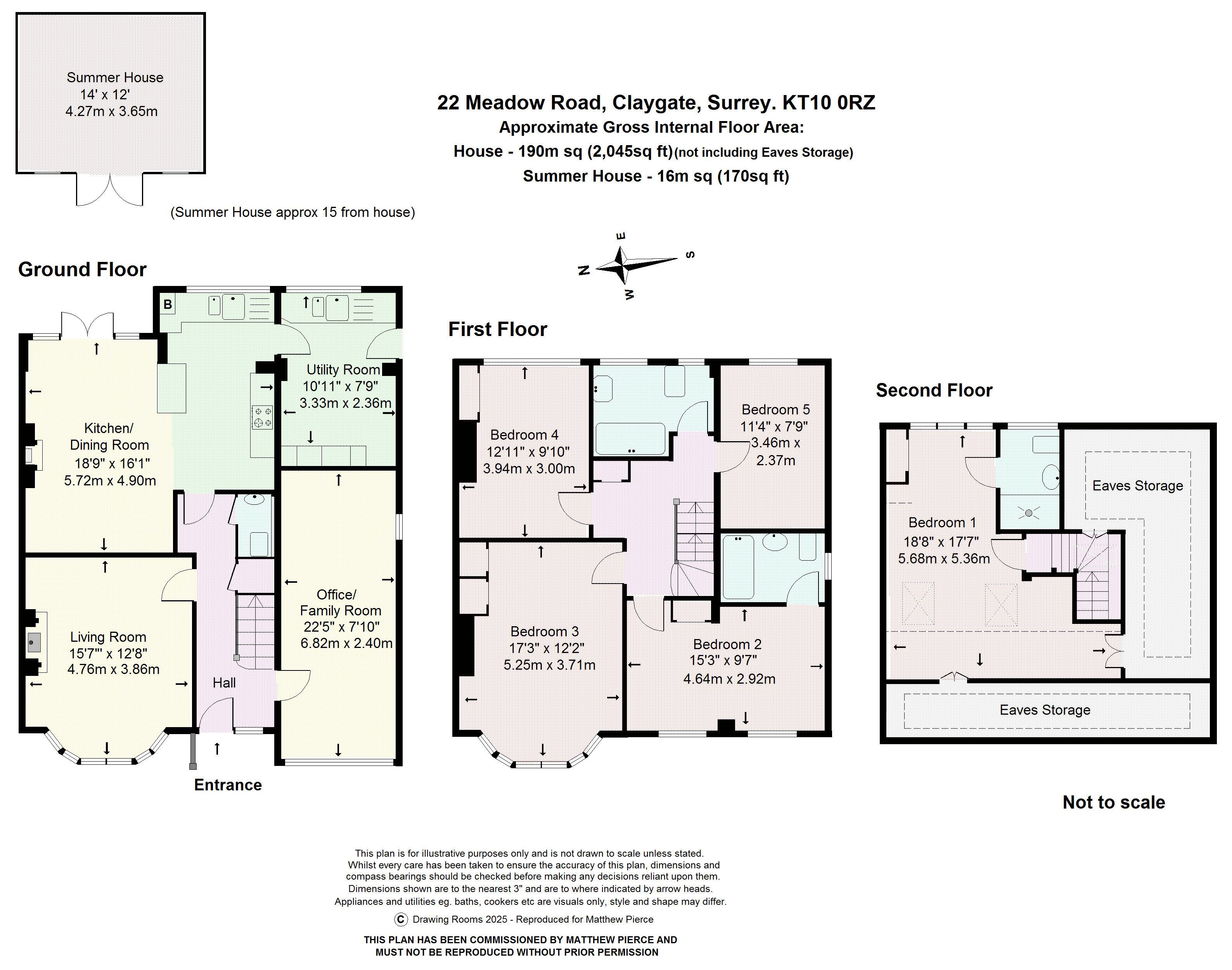 Floorplans For Meadow Road, Esher
