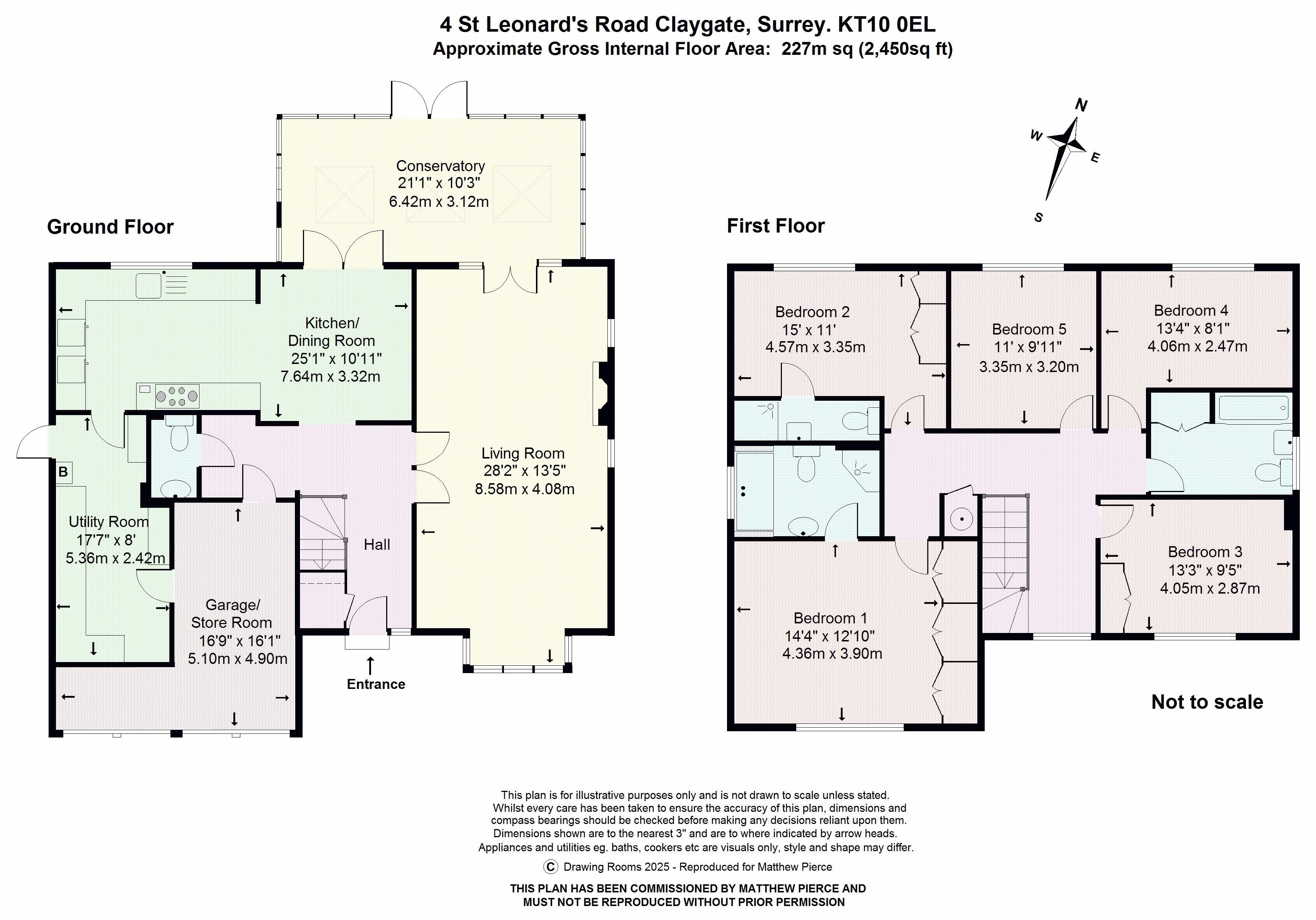 Floorplans For St. Leonards Road, Esher