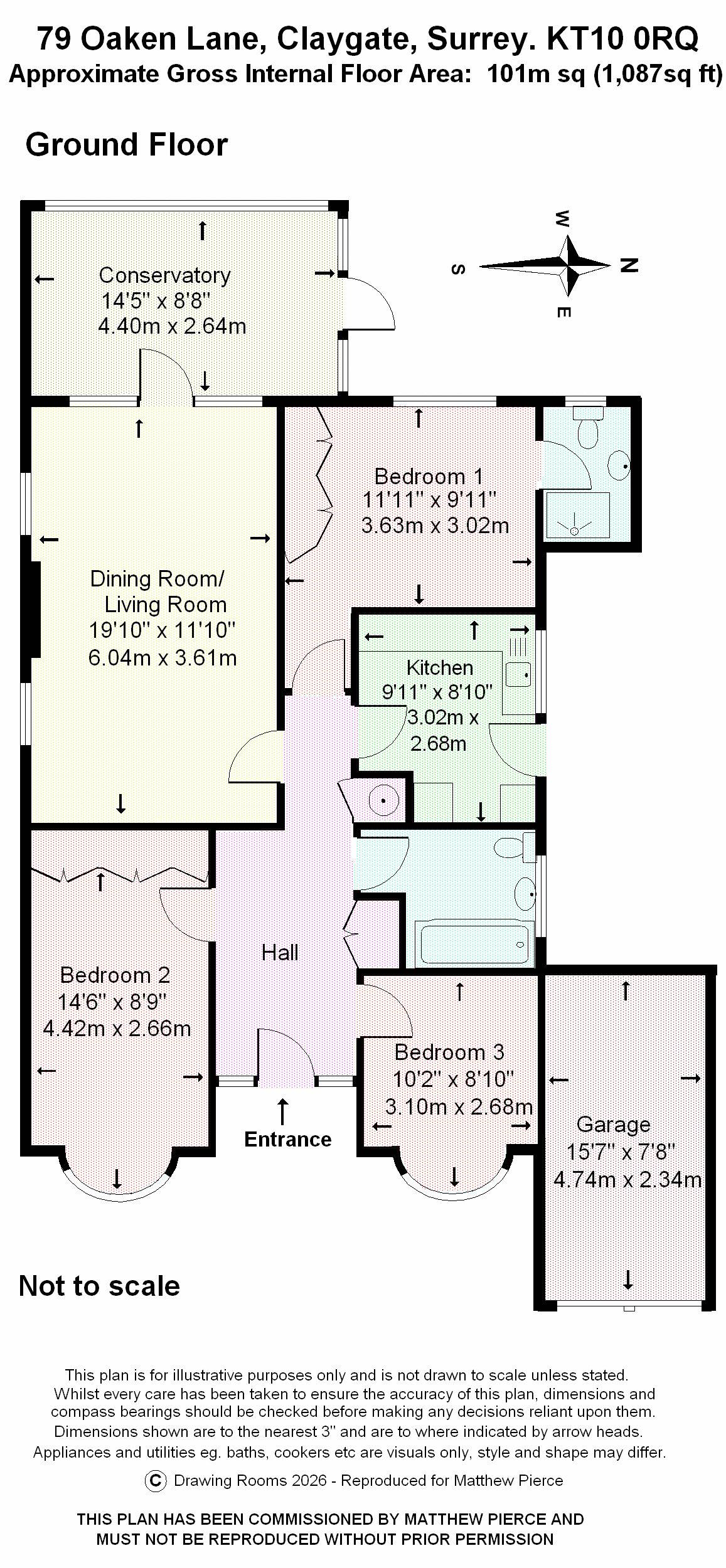 Floorplans For Oaken Lane, Esher