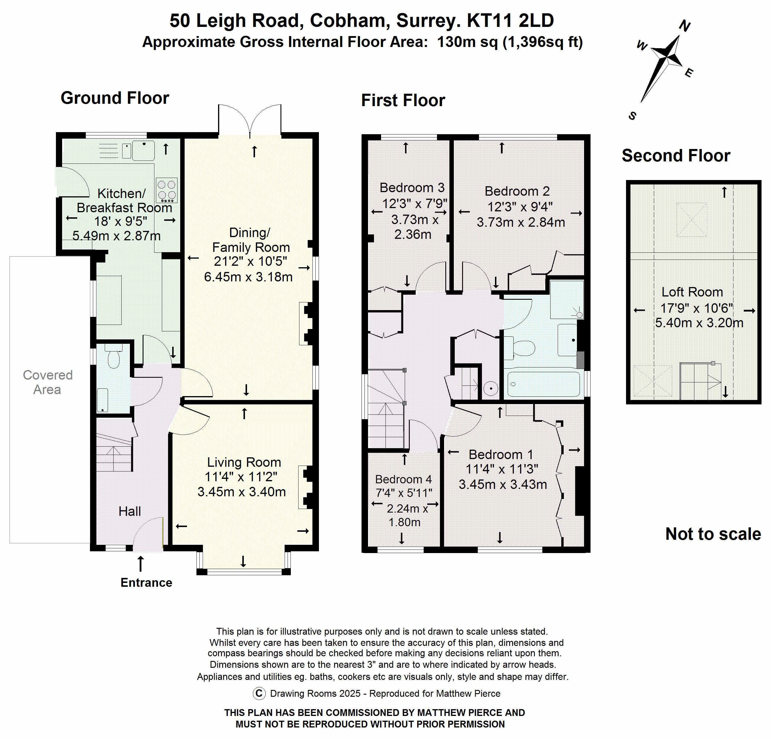 Floorplans For Leigh Road, Cobham