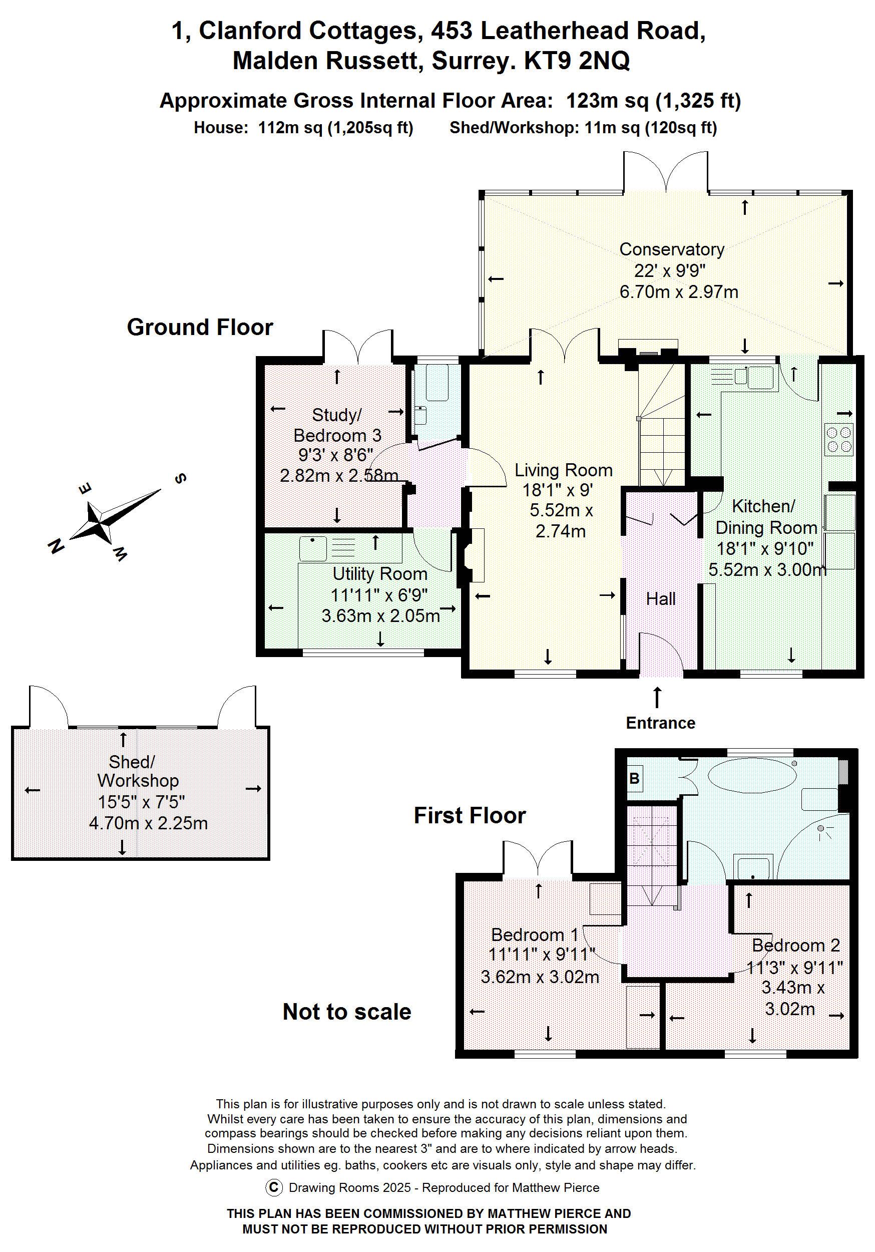 Floorplans For Leatherhead Road, Chessington