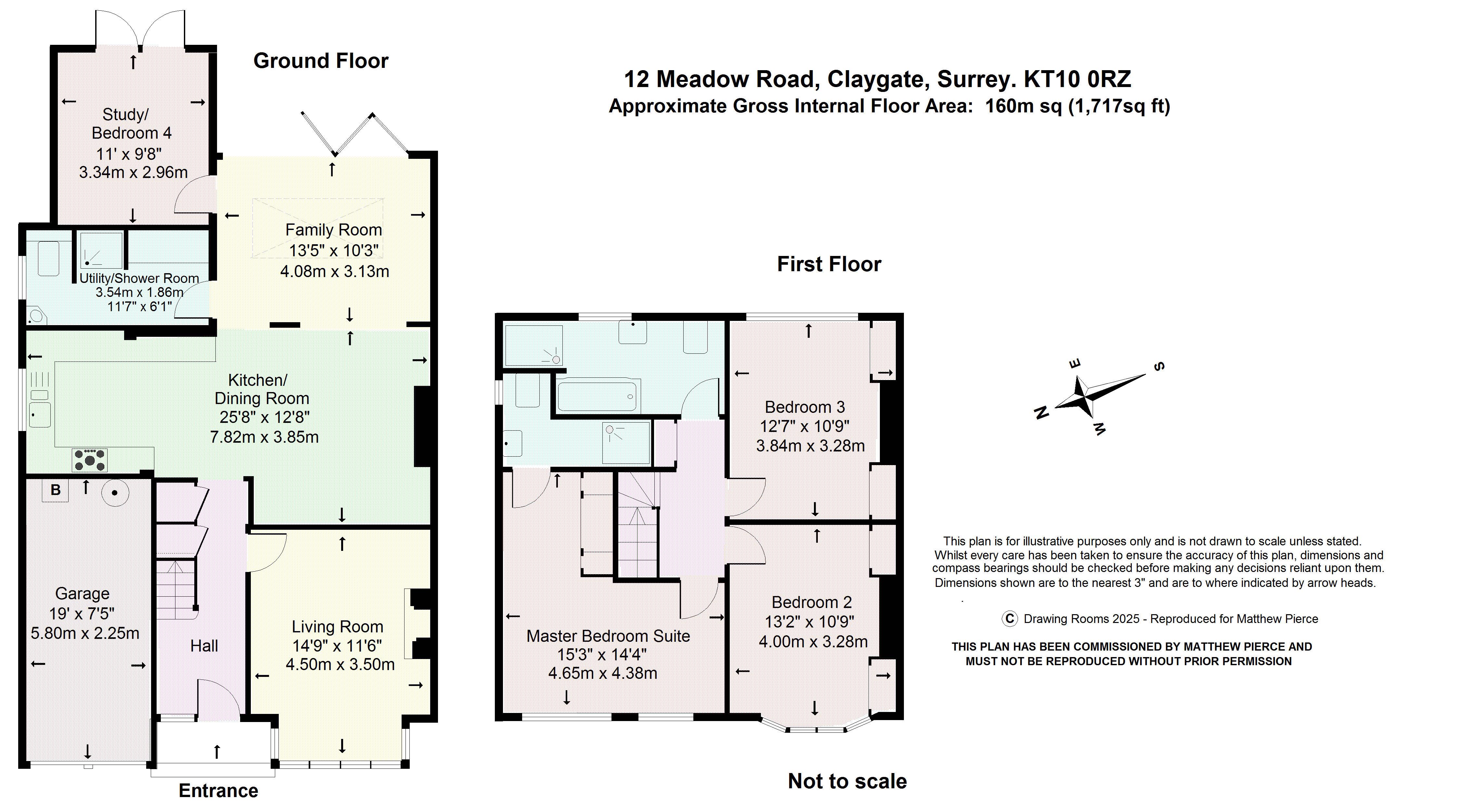 Floorplans For Meadow Road, Esher