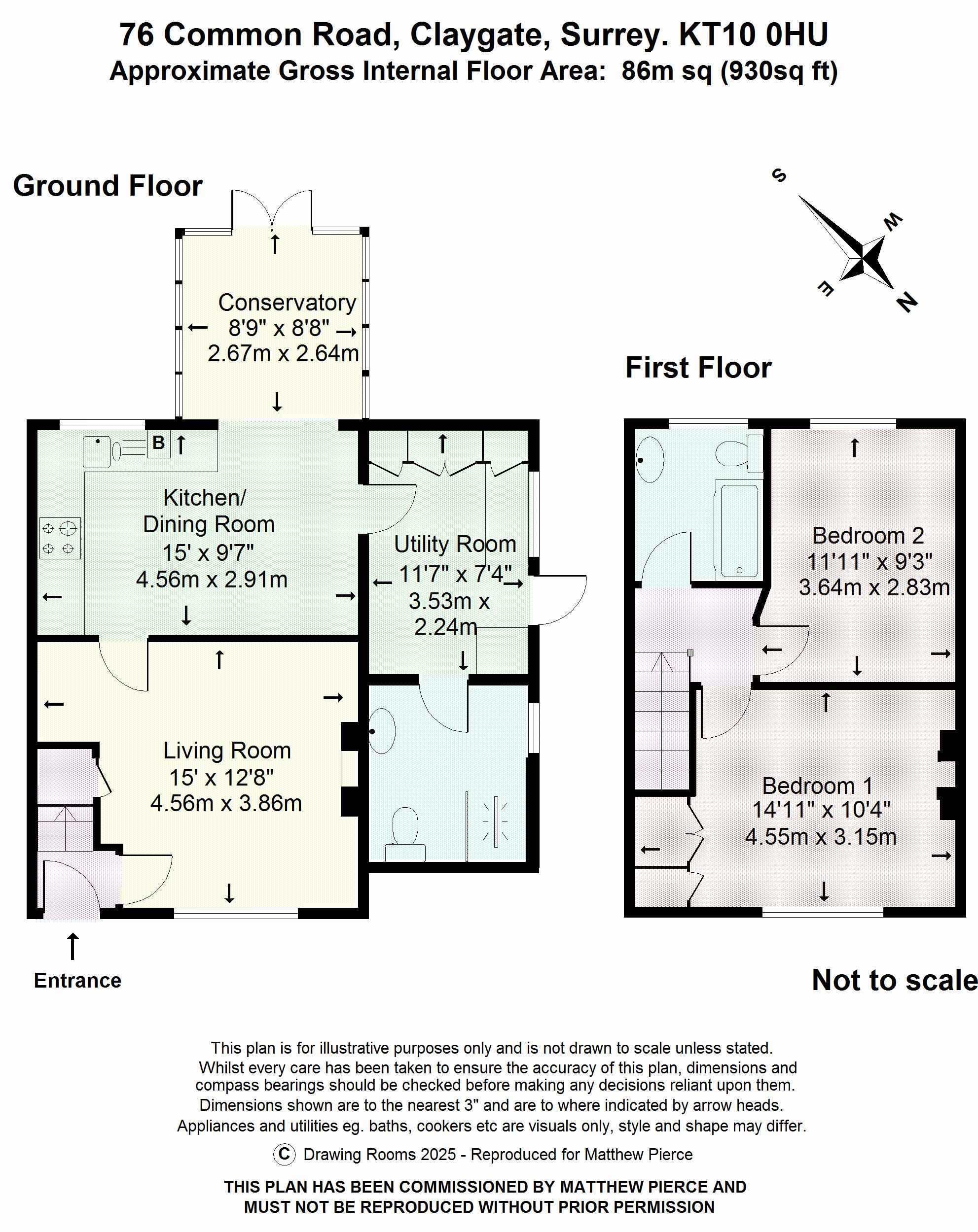 Floorplans For Common Road,Claygate