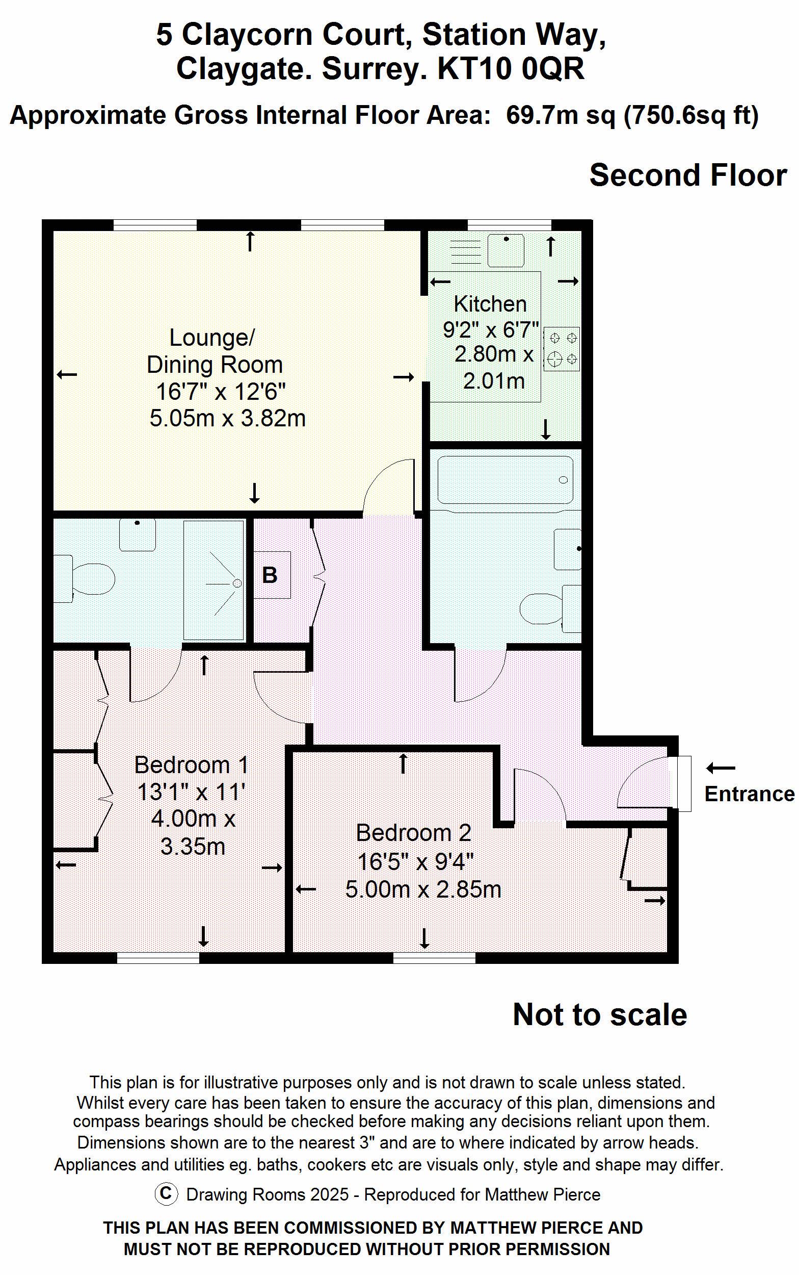 Floorplans For Station Way, Esher