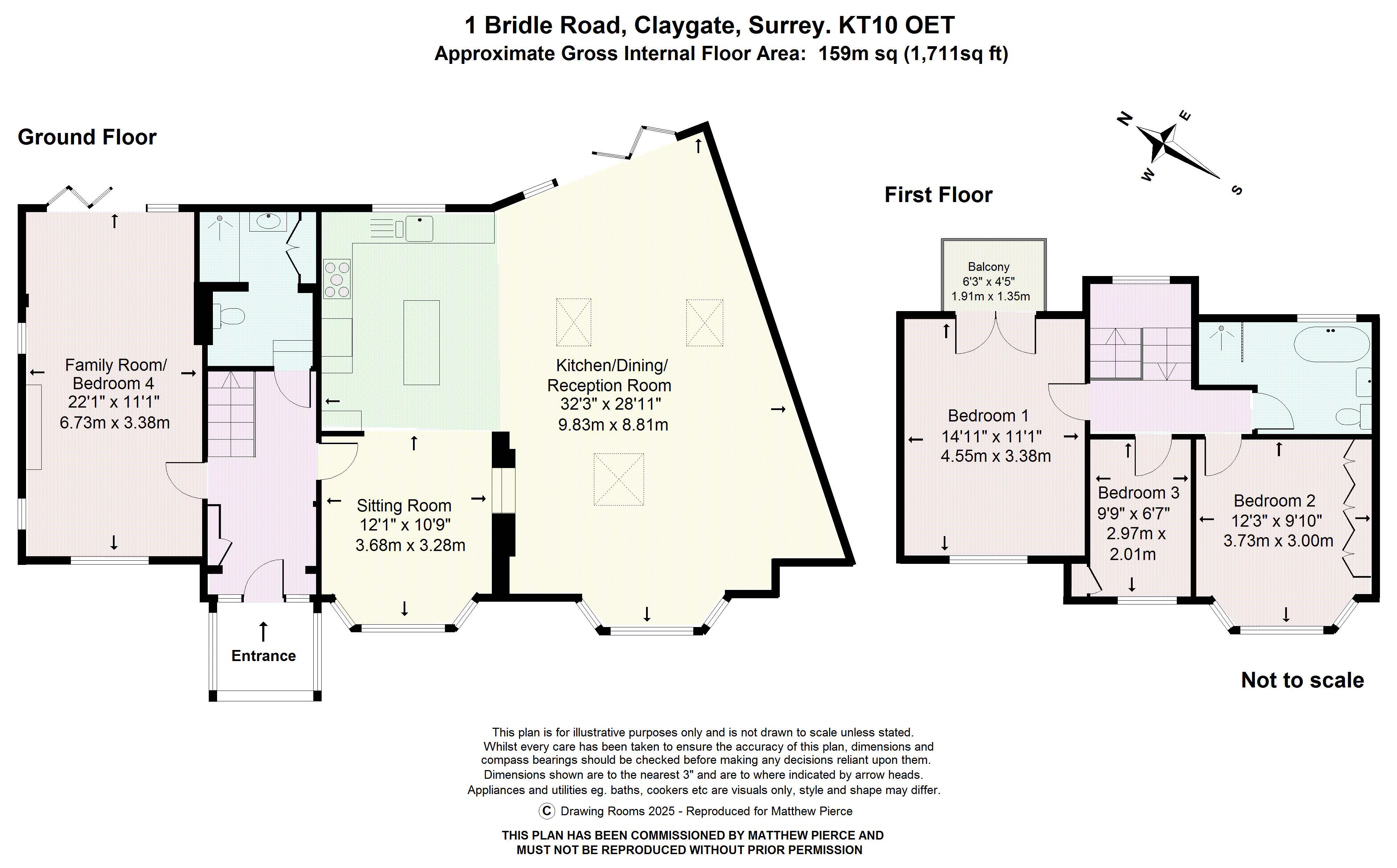 Floorplans For Bridle Road, Esher