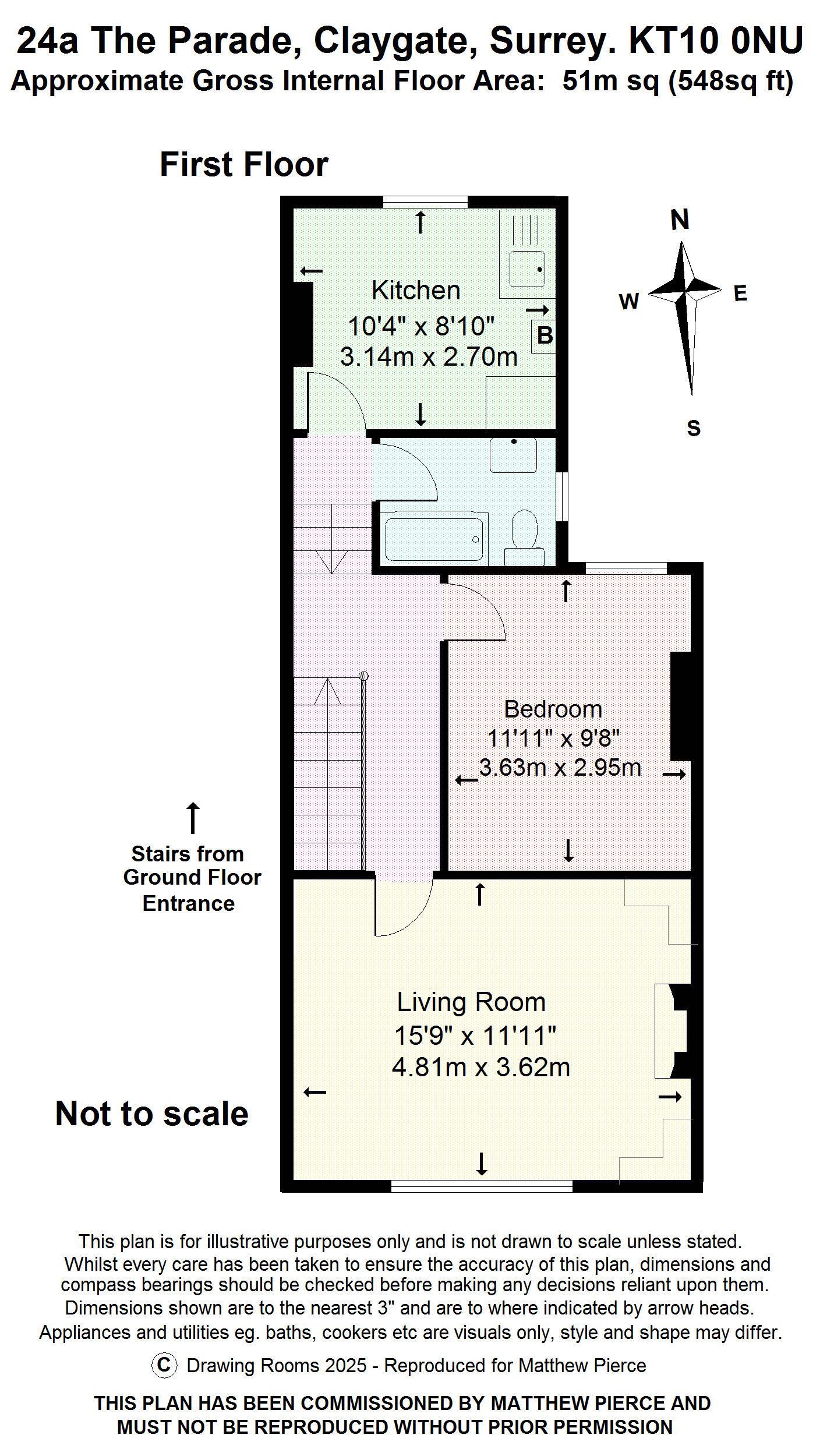 Floorplans For The Parade,Claygate Surrey
