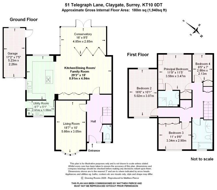 Floorplans For Telegraph Lane, Esher