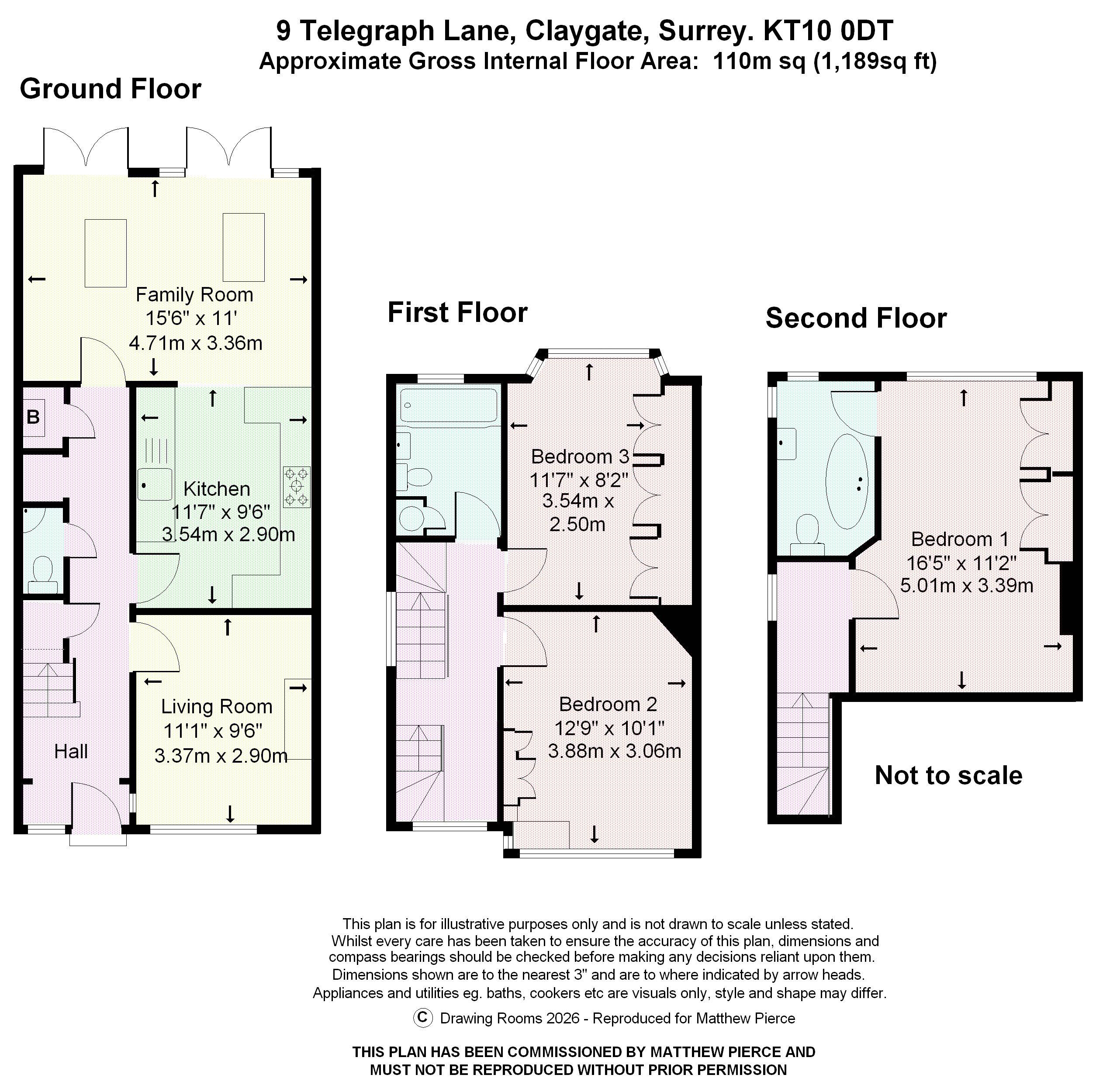 Floorplans For Telegraph Lane, Claygate