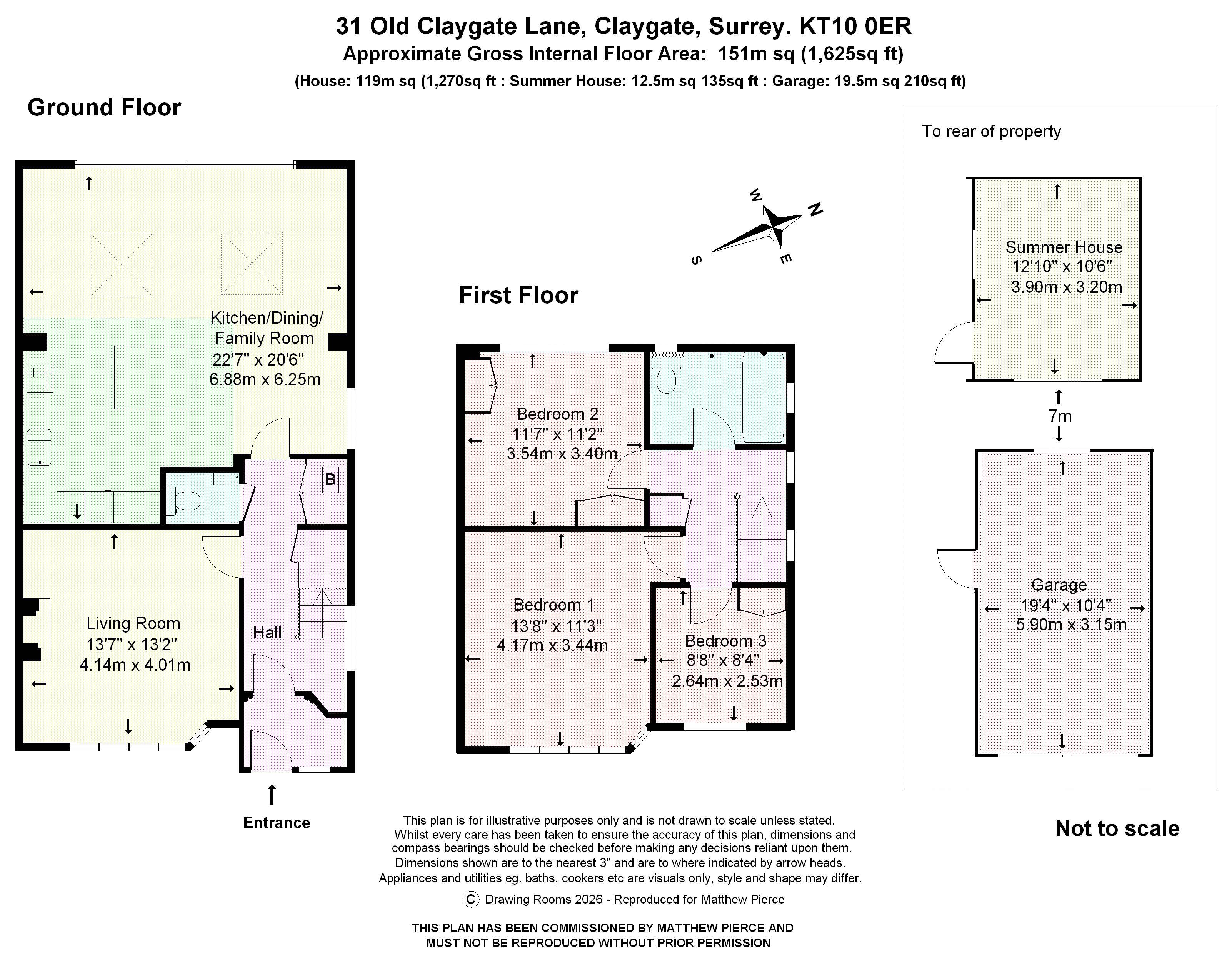 Floorplans For Old Claygate Lane, Claygate