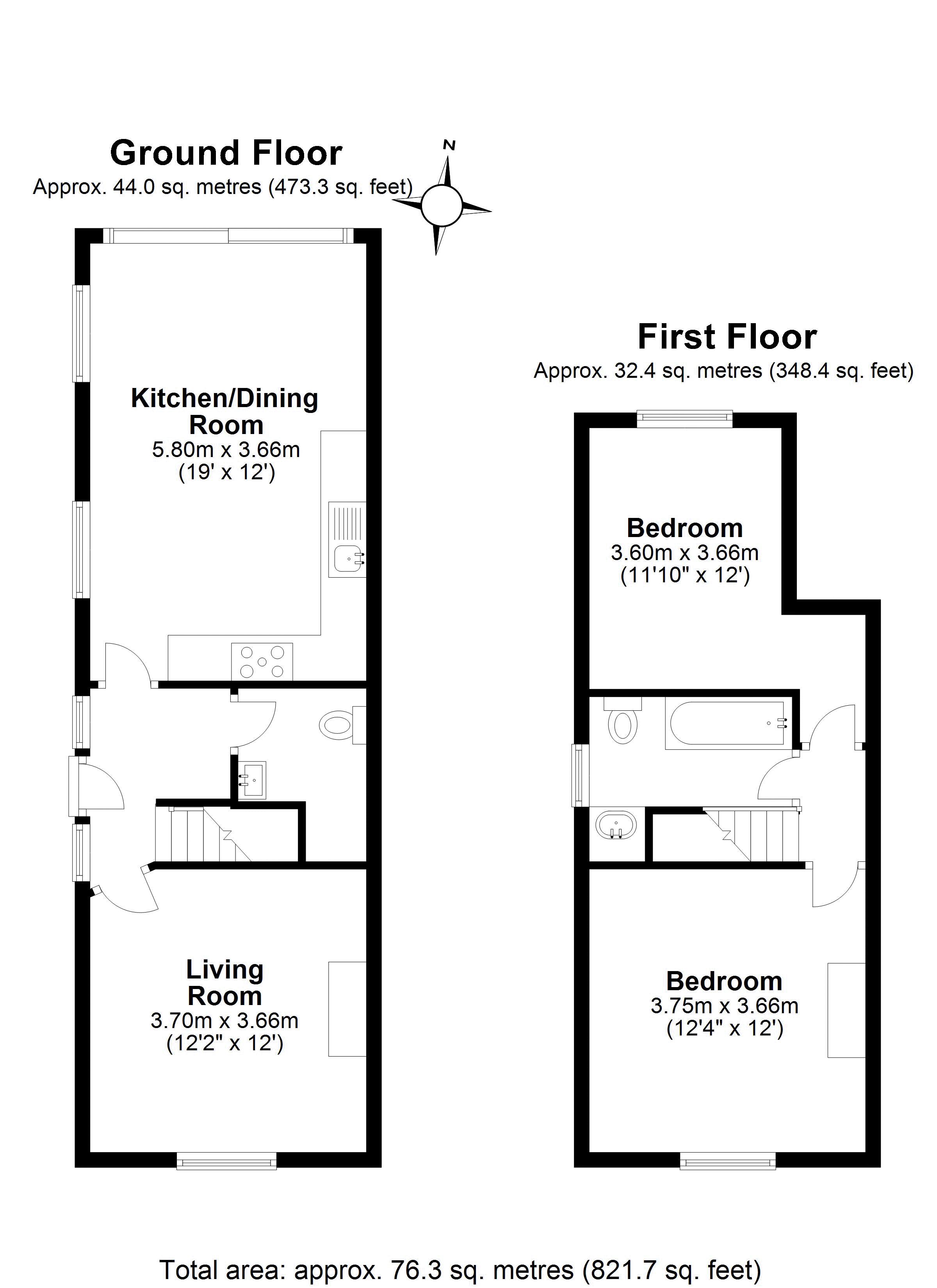 Floorplans For The Green, Claygate