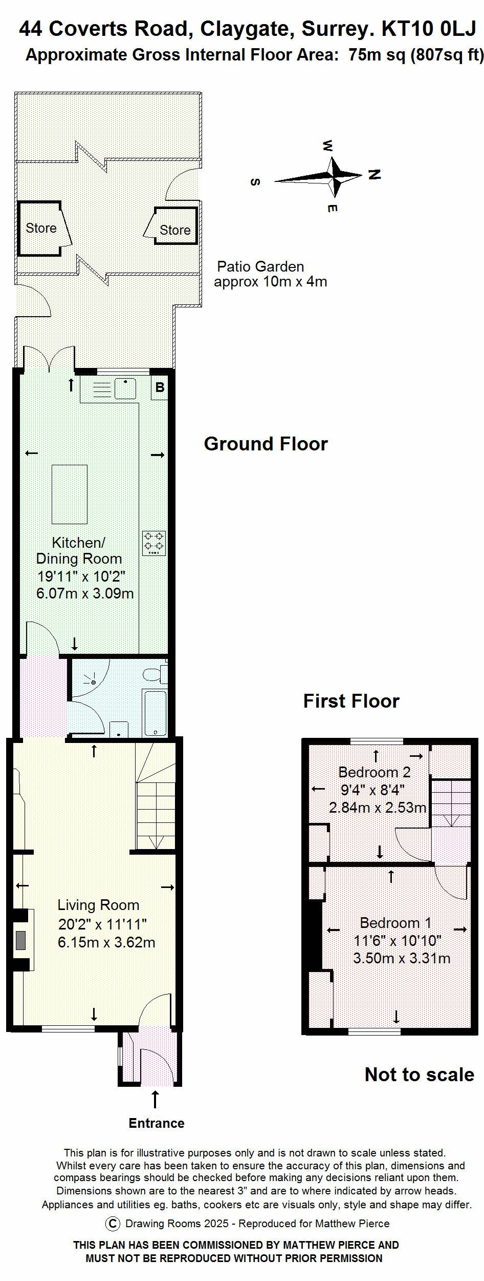 Floorplans For Coverts Road, Claygate